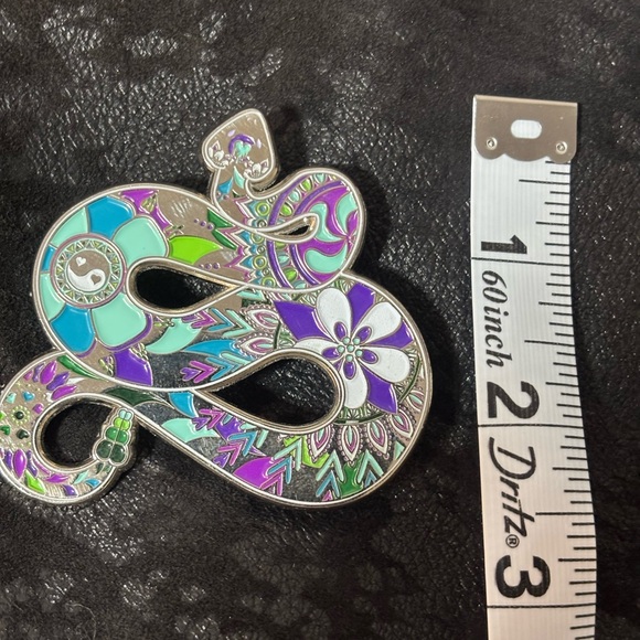 EVOL Colorado Designs Enamel Pin Mandala Snake Colorful Artisan Lmt. Ed. 3/760 - Picture 4 of 6
